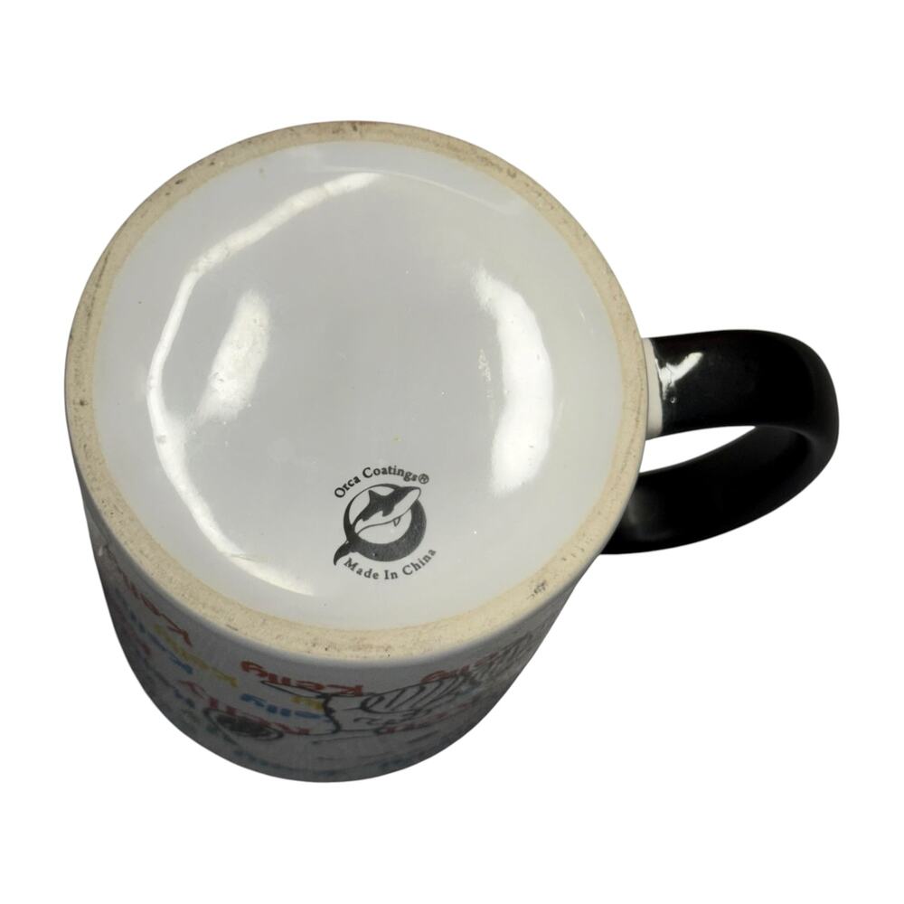 Snoopy Woodstock Kelly Name Mug Peanuts Orca Coatings Black Interior - Picture 6 of 8